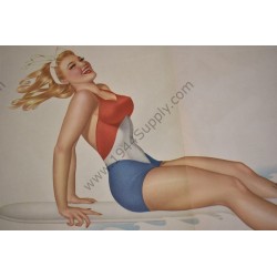 Varga Pin Up gatefold "Sitting Pretty!"