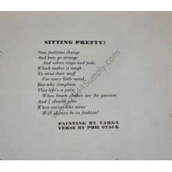 Varga Pin Up gatefold "Sitting Pretty!"
