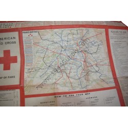 American Red Cross map of Paris