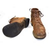 Service shoes of turned leather
