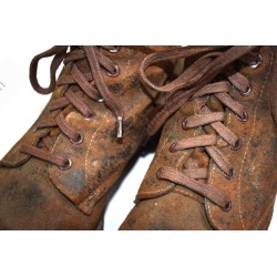 Brodequins cuir tourné