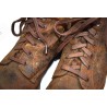 Service shoes of turned leather