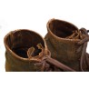 Service shoes of turned leather