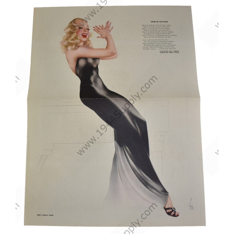 Varga Pin Up gatefold "Torch Singer"
