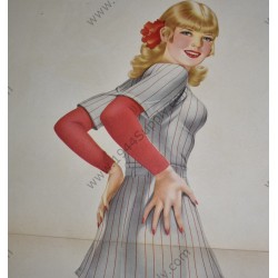 Varga Pin Up gatefold "All-American babe"