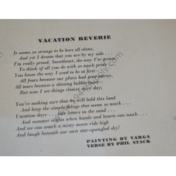 Varga Pin Up gatefold "Vacation Reverie"