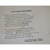 Varga Pin Up gatefold "Vacation Reverie"