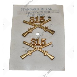 Ensemble d'insignes d'officier du 315e régiment d'infanterie (79e division)