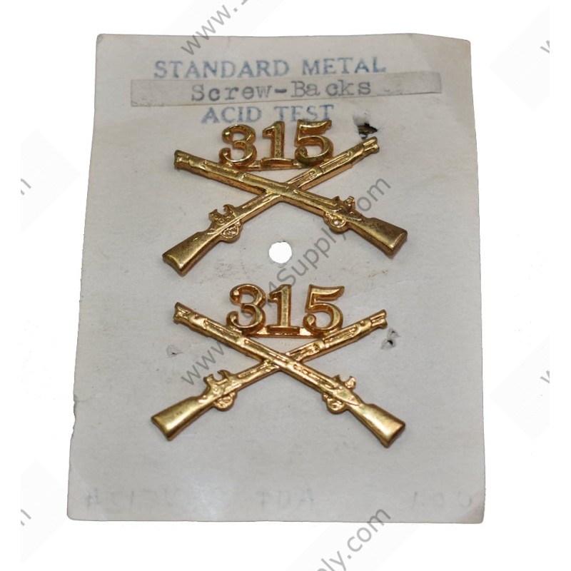 Ensemble d'insignes d'officier du 315e régiment d'infanterie (79e division)