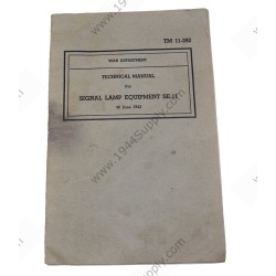 TM 11-392 Signal Lamp Equipment SE-11