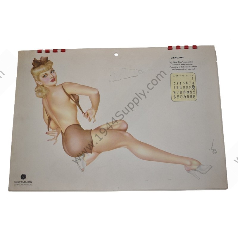 Varga Pin Up Calendar of 1944