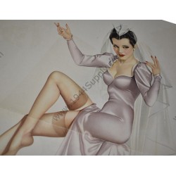 Varga Pin Up gatefold "Bouquet for a Bride"