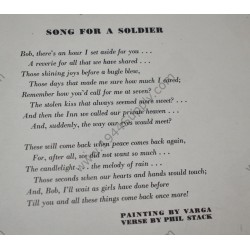 Varga Pin Up gatefold "Song for a Soldier"