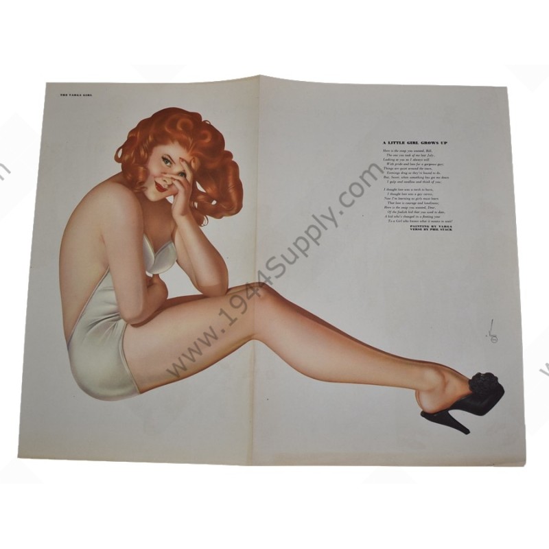 Varga Pin Up gatefold "A Little Girl Grows Up"
