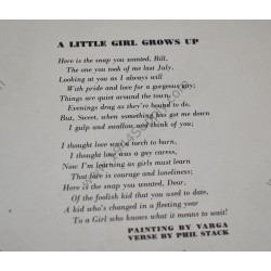 Varga Pin Up gatefold "A Little Girl Grows Up"