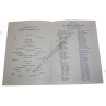 28th Division Thanksgiving menu