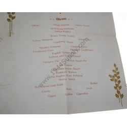 28th Division Christmas menu