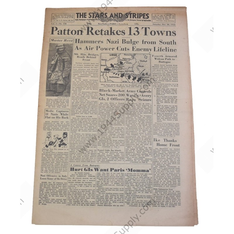 Stars and Stripes newspaper of December 30, 1944