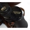 Binoculars in leather case