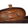 Binoculars in leather case