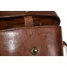 Binoculars in leather case