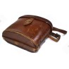 Binoculars in leather case