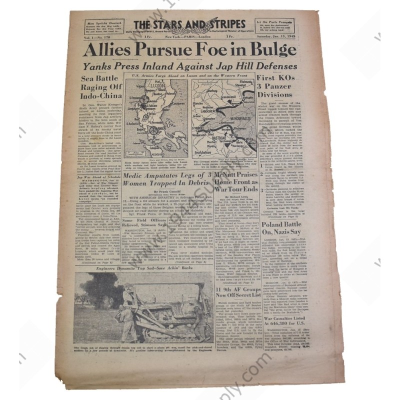 Stars and Stripes journal du 13 janvier, 1945