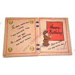 Cartoon birthday card/booklet
