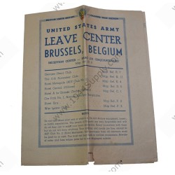 Brussels information, maps & bank note