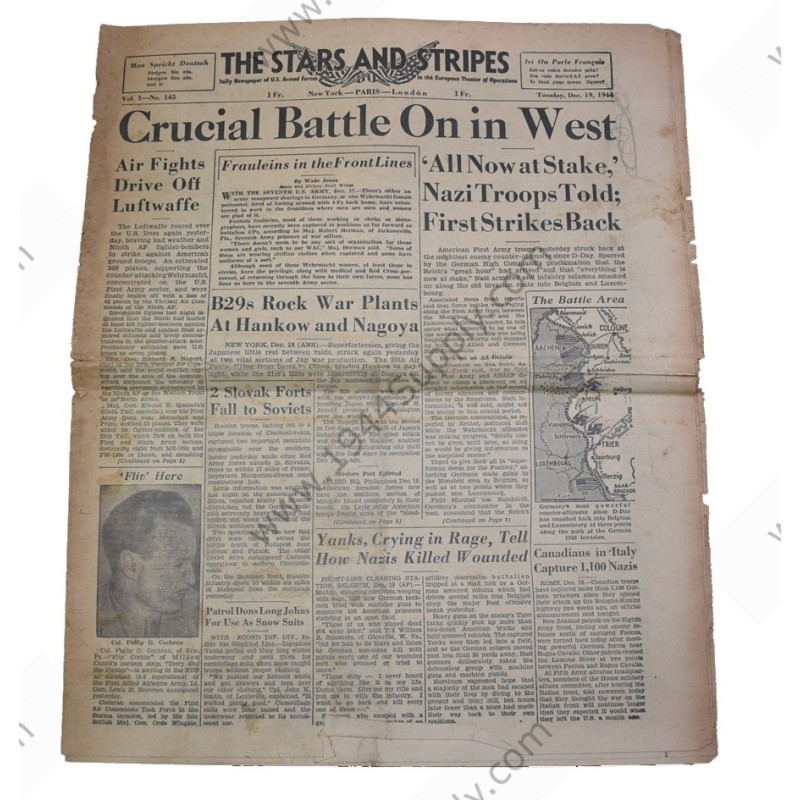 Stars and Stripes journal du 19 decembre, 1944