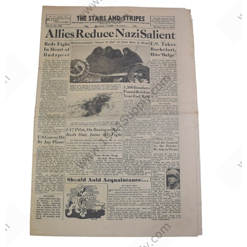 Stars and Stripes newspaper of January 1, 1945