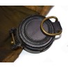 Lensatic compass in pouch