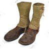 Brodequins cuir tourné