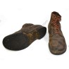 Service shoes of turned leather
