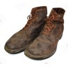 Service shoes of turned leather