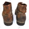 Brodequins cuir tourné