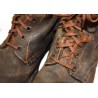 Brodequins cuir tourné