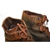 Service shoes of turned leather