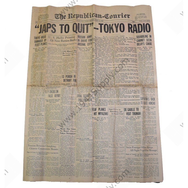 Journal du 14 août 1945