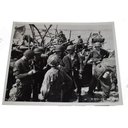 Photo du général Corlett, de la 7e division, à Kwajalein