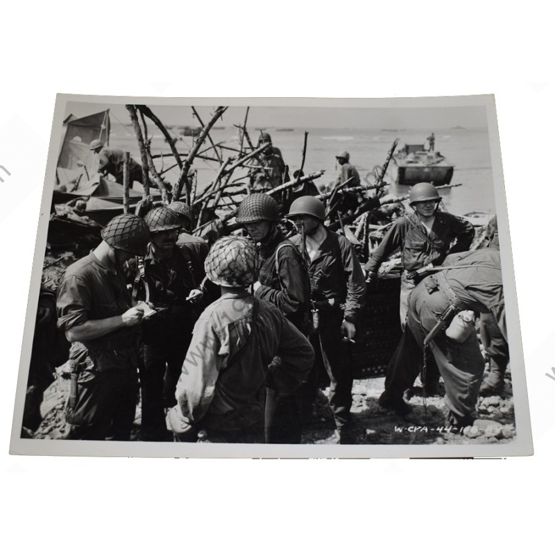 Photo du général Corlett, de la 7e division, à Kwajalein