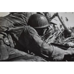 Photo of GI ready to attack on Wakde Island