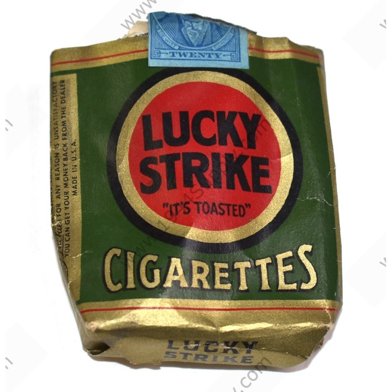 Lucky Strike cigarette package (empty)