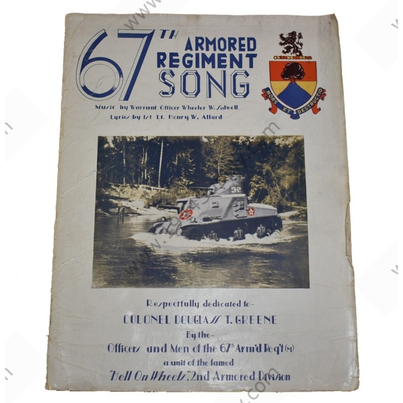 Chant du 67e Armored Regiment (2e Armored Division)