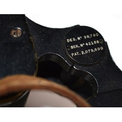 Binoculars in leather case