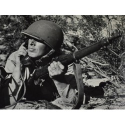 Photo of GI during dessert training 1942