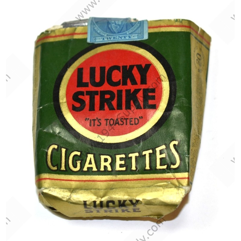 Lucky Strike cigarette package (empty)