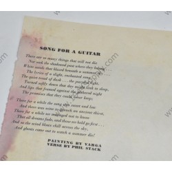 Varga Pin Up gatefold \"Song for a Guitar\"  - 2