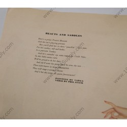 Varga Pin Up gatefold \"Beauts and Saddles\"  - 3