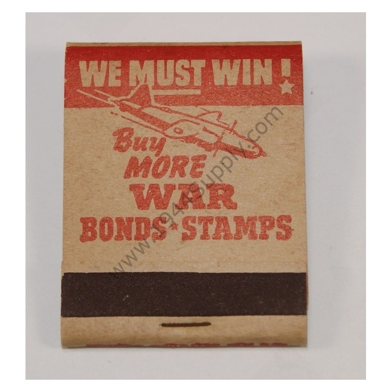 Matchbook Buy more War bonds stamps  - 1